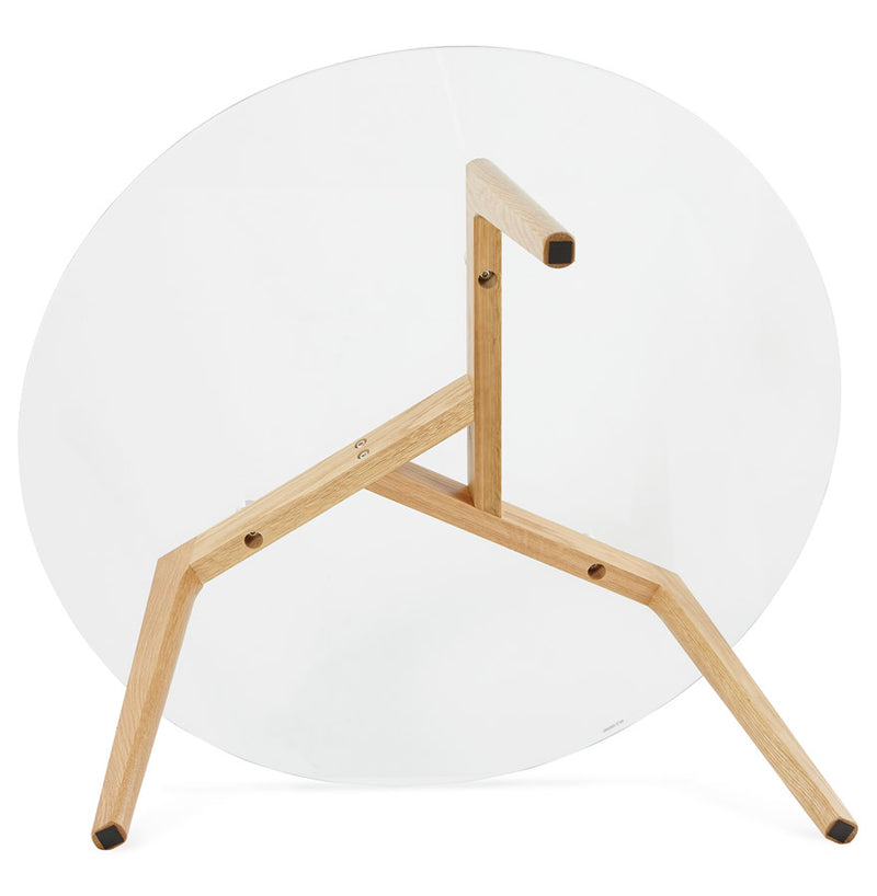 Kokoon Design - Bijzettafel LILY - Design lage tafel - Transparant - Majorr