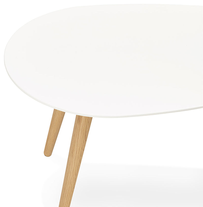 Kokoon Design - Set van 2 Salontafels GOSMI - Design lage tafel - Wit - Majorr