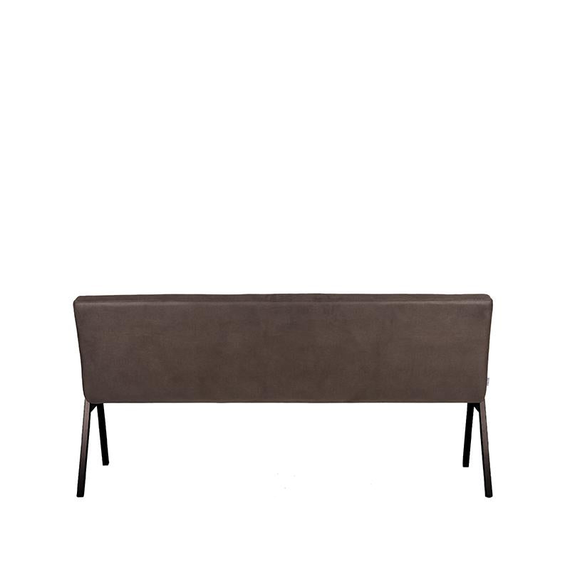 LABEL51 Eetkamerbank Matz - Antraciet - Microfiber - 175 cm - Majorr