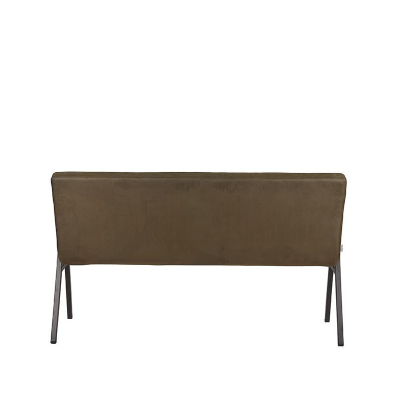 LABEL51 Eetkamerbank Matz - Army green - Microfiber - 145 cm - Majorr