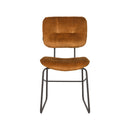 LABEL51 Eetkamerstoel Dez - Oker - Velours - Majorr