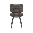 LABEL51 Eetkamerstoel Gus - Antraciet - Microfiber - Majorr