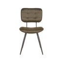 LABEL51 Eetkamerstoel Gus - Army green - Microfiber - Majorr