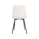 LABEL51 Eetkamerstoel Juul - Wit - Boucle - Majorr
