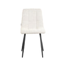 LABEL51 Eetkamerstoel Juul - Wit - Boucle - Majorr