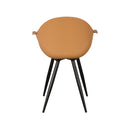LABEL51 Eetkamerstoel Luca - Oker - Kunststof - Majorr