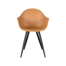 LABEL51 Eetkamerstoel Luca - Oker - Kunststof - Majorr