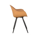 LABEL51 Eetkamerstoel Luca - Oker - Kunststof - Majorr