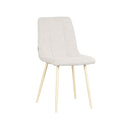 LABEL51 Eetkamerstoel Nino - Wit - Boucle - Majorr