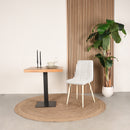 LABEL51 Eetkamerstoel Nino - Wit - Boucle - Majorr