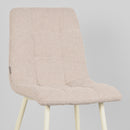 LABEL51 Eetkamerstoel Nino - Naturel - Boucle - Majorr