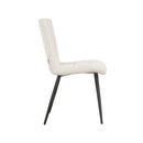 LABEL51 Eetkamerstoel Sam - Wit - Boucle - Majorr