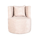 LABEL51 Fauteuil Evy - Naturel - Velours - 65 cm - Majorr