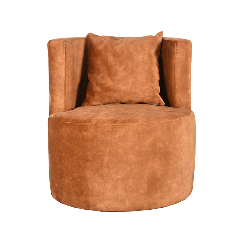 LABEL51 Fauteuil Evy - Oker - Velours - 65 cm - Majorr