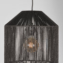 LABEL51 Hanglamp Ibiza - Zwart - Jute - 1-Lichts Cilinder - Majorr