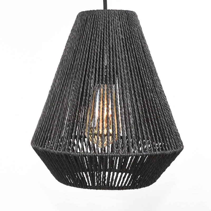 LABEL51 Hanglamp Ibiza - Zwart - Jute - 2-Lichts - Majorr