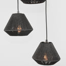 LABEL51 Hanglamp Ibiza - Zwart - Jute - 3-Lichts - Majorr