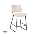 LABEL51 Barkruk Noah - Naturel - Boucle - Zithoogte 65 - Majorr