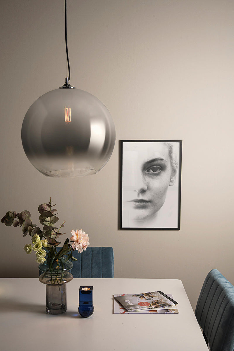 Pendant Lamp Bubble chrome shadow - Majorr