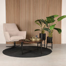 LABEL51 Salontafel Dox - Goud - Mangohout - Goud Onderstel - Majorr