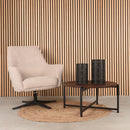 LABEL51 Salontafel Dox - Zwart - Mangohout - Zwart Onderstel - Majorr