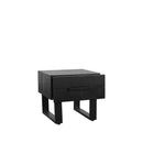 LABEL51 Salontafel Santos - Zwart - Mangohout - 50 cm - Majorr