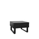 LABEL51 Salontafel Santos - Zwart - Mangohout - 70 cm - Majorr