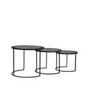 LABEL51 Salontafel Set Tres - Zwart - Metaal - Majorr
