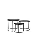 LABEL51 Salontafel Set Tres - Zwart - Metaal - Majorr
