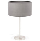 Grijze, in de hoogte regelbare tafellamp 'LIVING MINI' - Majorr