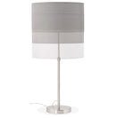 Grijze, in de hoogte regelbare tafellamp 'LIVING MINI' - Majorr