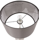 Grijze, in de hoogte regelbare tafellamp 'LIVING MINI' - Majorr