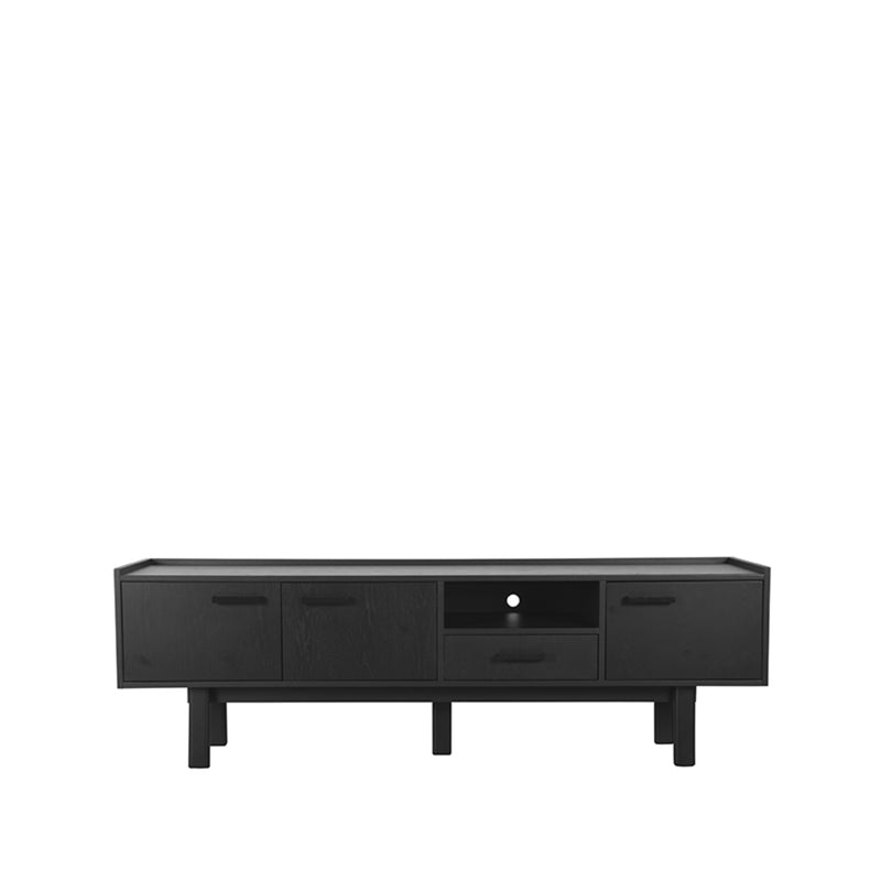 LABEL51 Tv-meubel Cali - Zwart - Eiken - Majorr