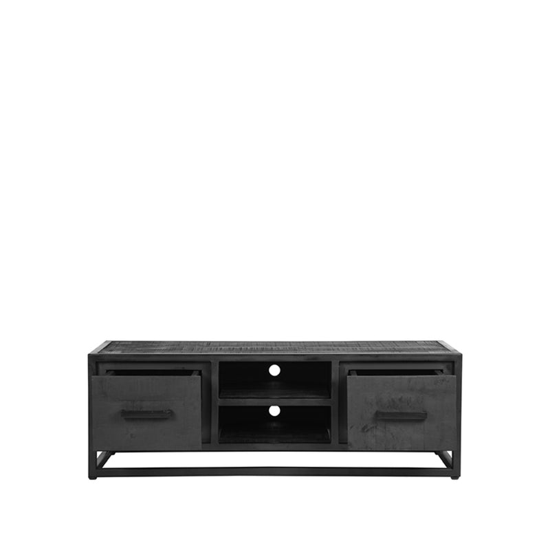 LABEL51 Tv-meubel Chili - Zwart - Mangohout - 120 cm - Majorr