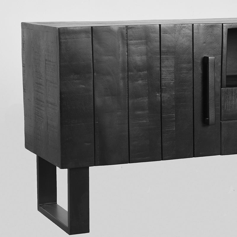 LABEL51 Tv-meubel Santos - Zwart - Mangohout - 168 cm - Majorr