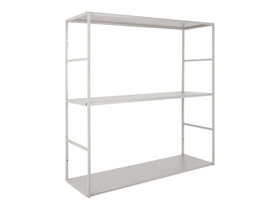 Wall rack Level metal matt warm grey - Majorr