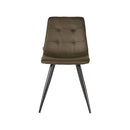LABEL51 Eetkamerstoel Jay - Army green - Microfiber - Majorr