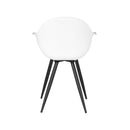 LABEL51 Eetkamerstoel Luca - Wit - Kunststof - Majorr