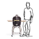 Barbecue Houtskool Kamado Keramisch met Onderstel en Zijtafel 16'' - Majorr
