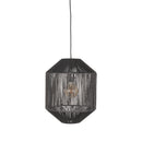LABEL51 Hanglamp Ibiza - Zwart - Jute - 1-Lichts Cilinder - Majorr