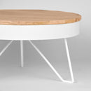 LABEL51 Salontafel Saran - Wit - Metaal - Rond - 80 cm - Majorr